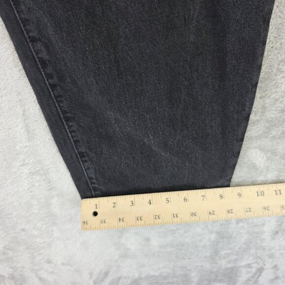 Levi's Premium Jeans Womens W30 L26 Black Balloon Leg Cotton Cropped Tapered - Picture 7 of 13